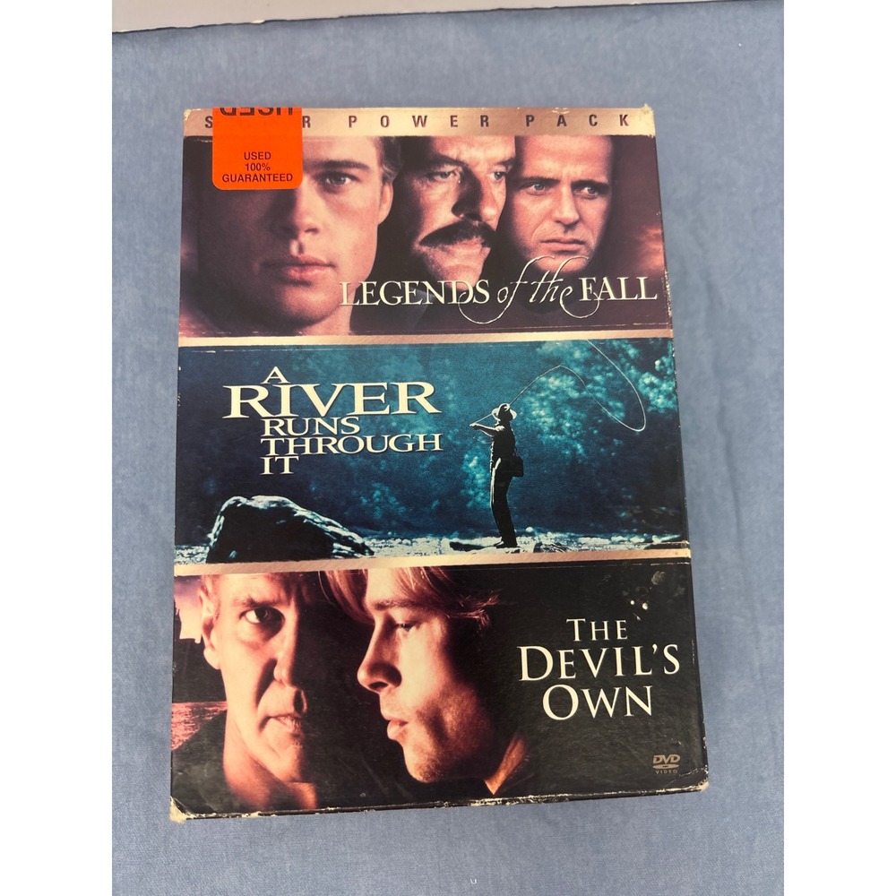 Columbia TriStar Star Power Pack DVD Brad Pitt OS Multi Good 3-Movie Box Set